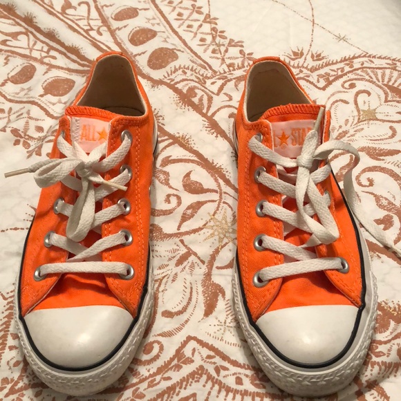 Converse Shoes - Neon Orange Converse
